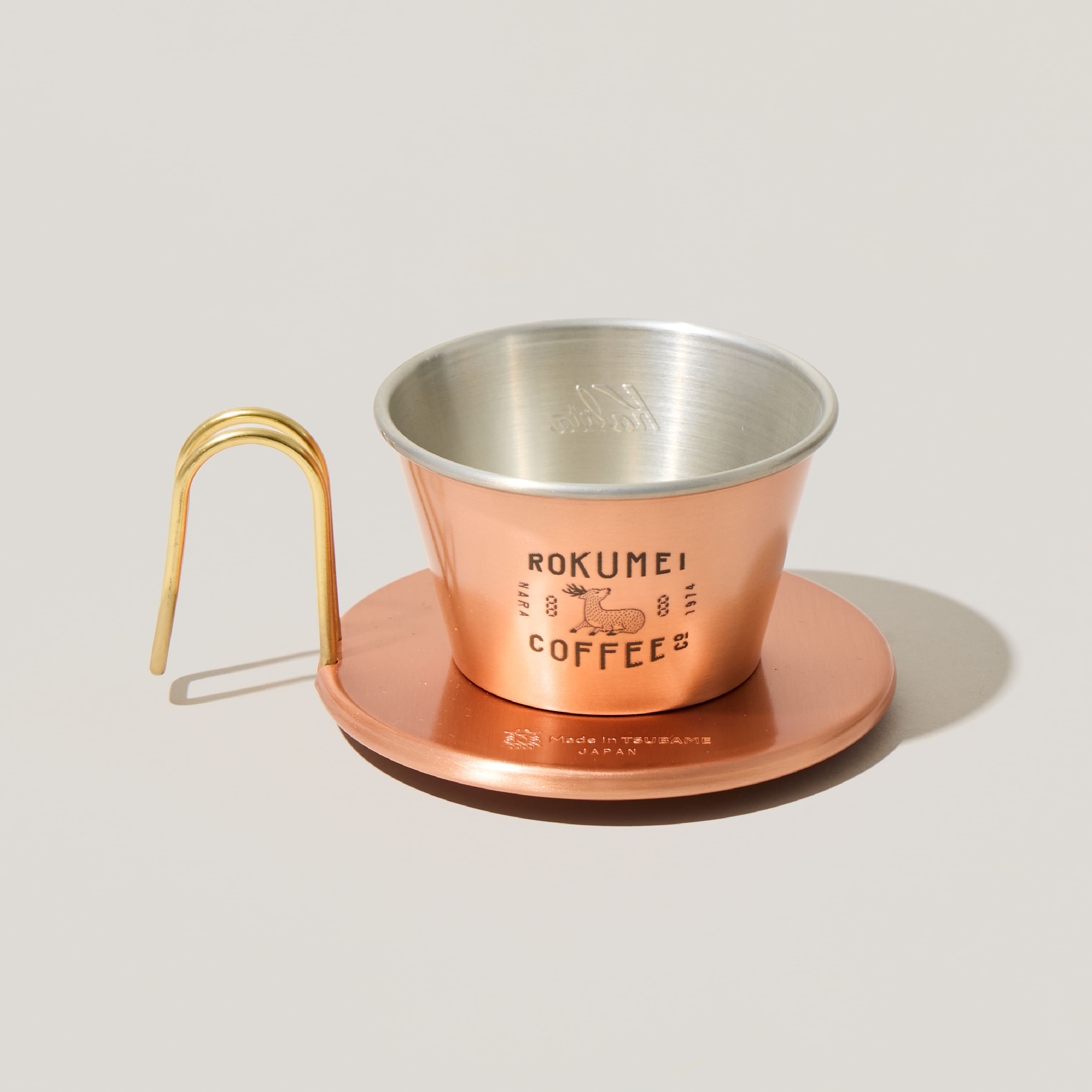 ロクメイロゴの刻印入り。カリタのコーヒードリッパー｜ロクメイコーヒー