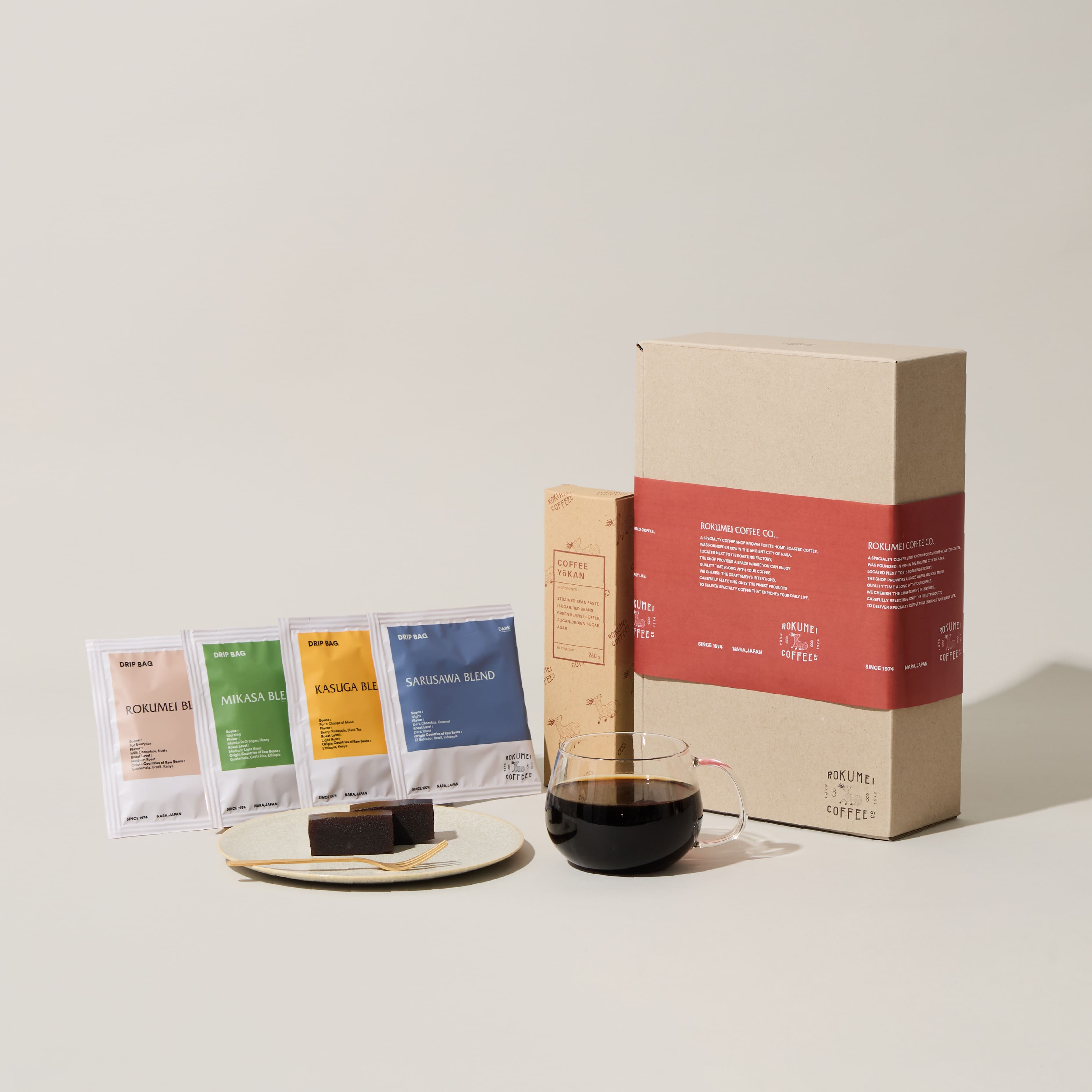 ギフト コーヒーゼリー 5個 & ドリップバッグ12pcs | ロクメイコーヒー