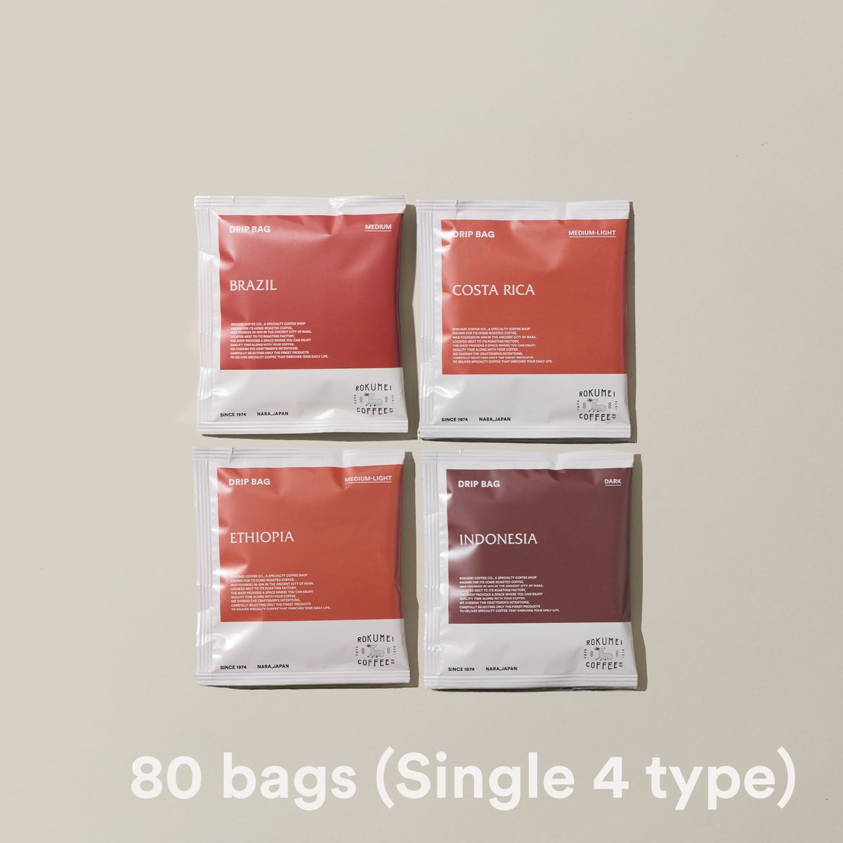 ドリップバッグ シングルオリジン 4種 80pcs サムネイル