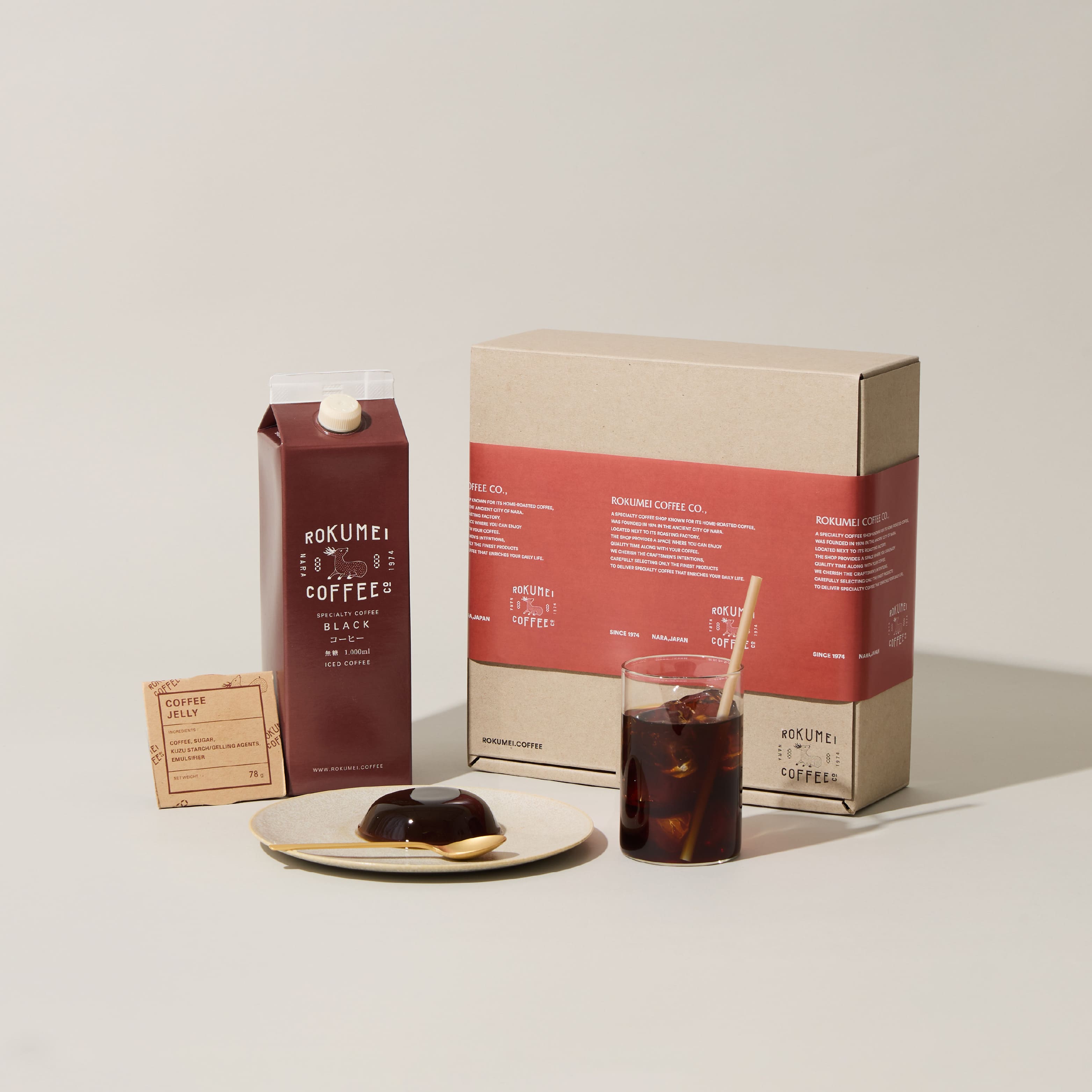 ギフト コーヒーゼリー 4個 & アイスコーヒー 1000ml 無糖